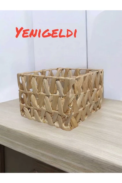 Yenigeldi (Y:15-U:23-G:19 CM) 1 Adet Hasır Sepet Düzenleme Ve Saklama Yen240023b