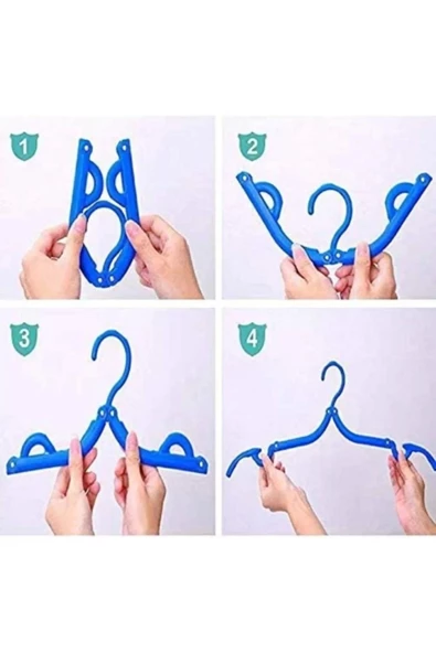 Yenigeldi Renkli Seyahat Askısı.taşınabilir Katlanır Elbise Askısı.seyahat Için Teleskopik Seyahat Taşınabilir - 2