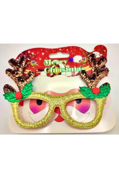 Yenigeldi Yılbaşı Eğlenceli Süslü Gözlük, Süs Gözlüğü, - Resim 2