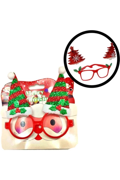Yenigeldi Yılbaşı Eğlenceli Süslü Gözlük, Süs Gözlüğü, ürün görseli 1