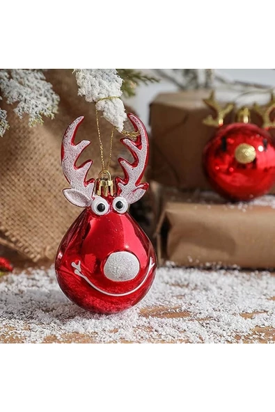 Yenigeldi 1 adet Ren Geyiği Yılbaşı Ağaç Süsü Parti Doğumgünü Süslemeleri