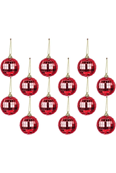 Yenigeldi 12 Adet  2 cm Aynalı Disko Topu Parlak Yansıtıcı , Yılbaşı Ağac Toplar Düğün Parti  Dekorasyonu ürün görseli 1
