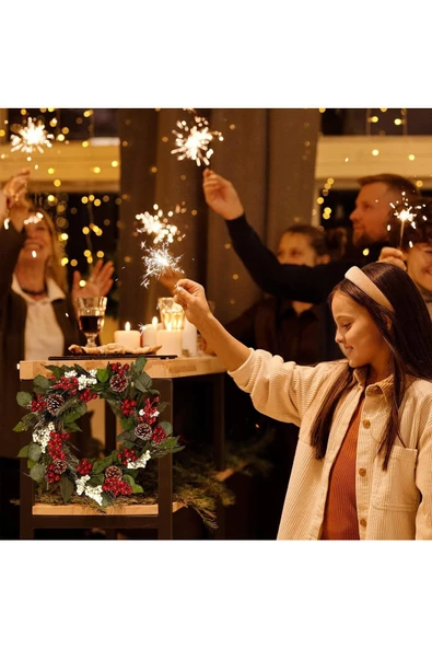 Yenigeldi El Yapımı Kokina Red Berry Yılbaşı Süs , Ev Parti Kış Noel Yılbaşı Süsü - Resim 7