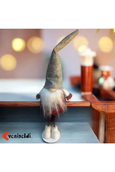 Yenigeldi El Yapımı 35 Cm Peluş Cüce Iskandinav Gnome , Ev Dekoru Ve Yılbaşı Süslemeleri T82 ürün görseli 1