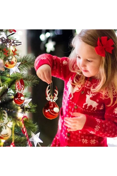 Yenigeldi 1 adet Ren Geyiği Yılbaşı Ağaç Süsü Parti Doğumgünü Süslemeleri - 2