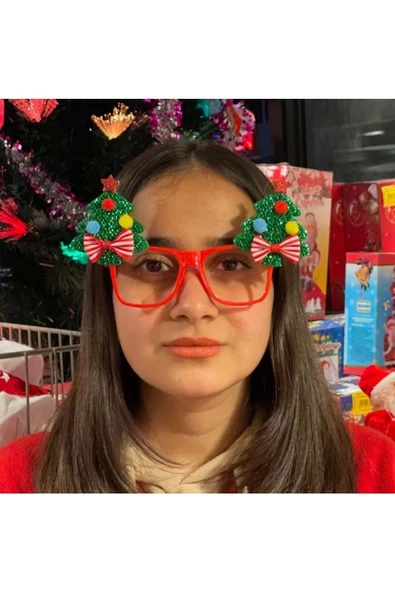 Yenigeldi Maskot Gözlük, Çam Figürlü Gözlük, Parti Gözlük ürün görseli 1