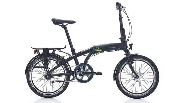 Carraro Flexi Nero V Fren Nexus 7 Vites 20 Jant Katlanır Bisiklet Mat Siyah Parlak Siyah Krom