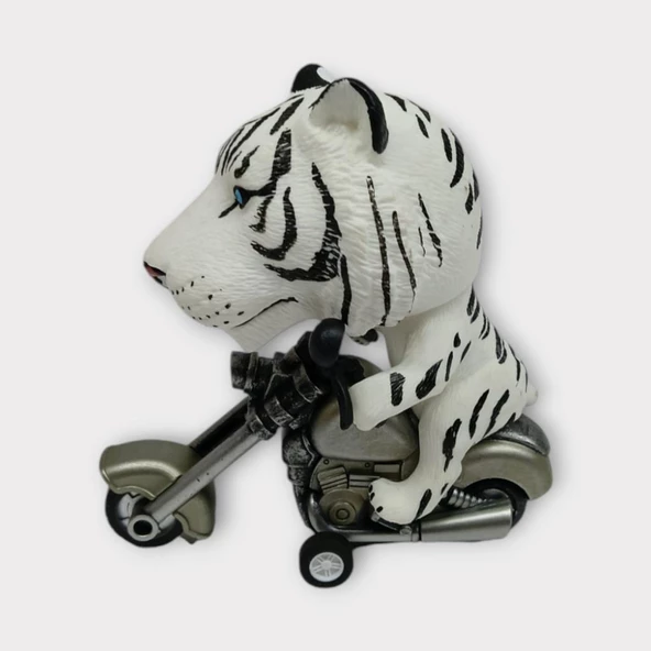 Koca Kafalı Sürücü Hayvan Figür - Kaplan - Resim 2