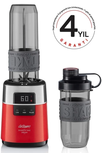 Arzum AR1148-K Shake'n Take Dream Kırmızı 500 W Kişisel Smoothie Blender