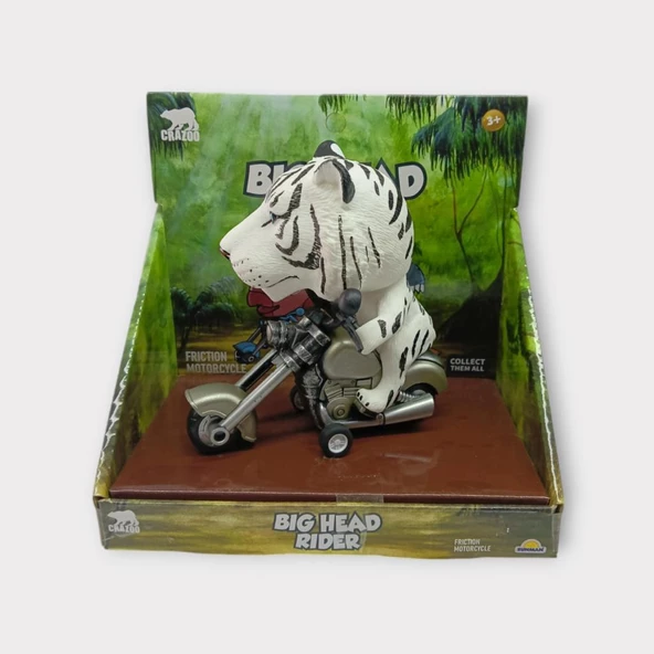 Koca Kafalı Sürücü Hayvan Figür - Kaplan - Resim 5