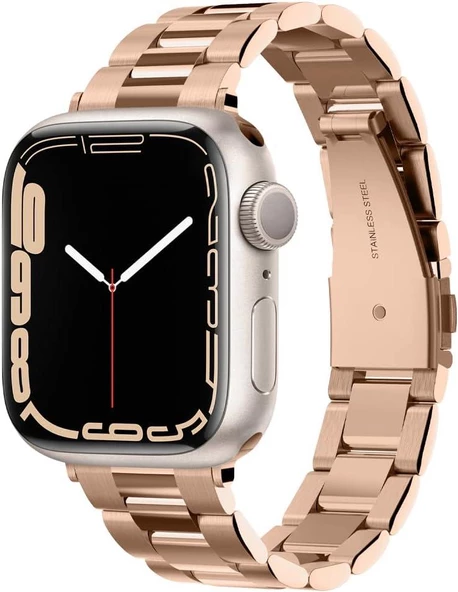 Spigen Apple Watch 42mm Seri 10 - 41mm Seri 9/8/7 - 40mm Seri SE2/SE/6/5/4 Kordon Kayış Band Modern Fit Rose Gold Outlet