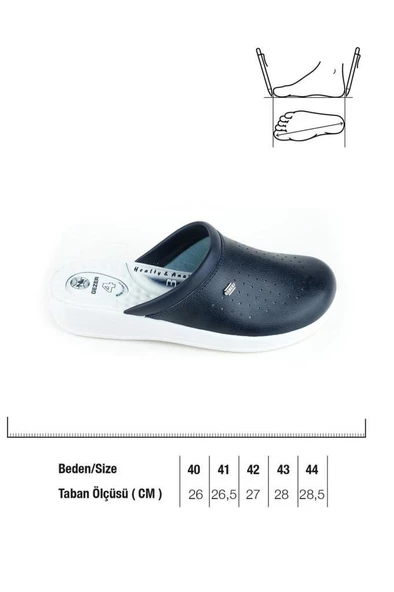 Gezer 04768-24 Sabo Erkek Terlik Lacivert Beyaz - 2