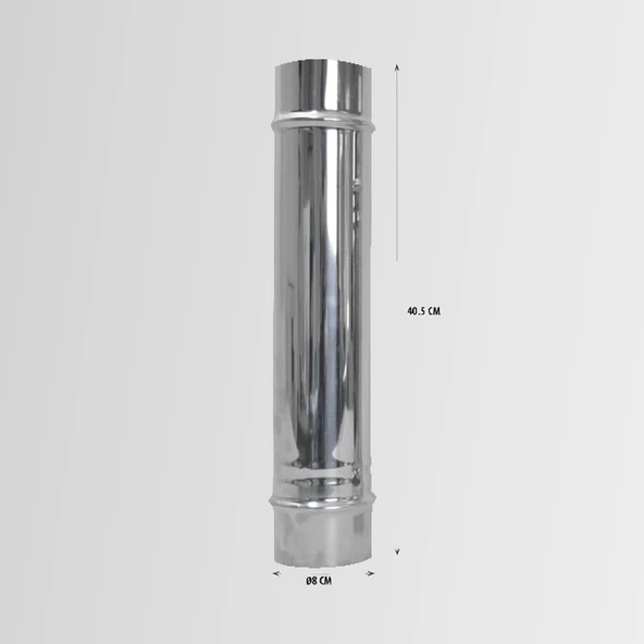 Nurgaz Paslanmaz Soba Bacası 40 CM - NG PSB-B ürün görseli 1