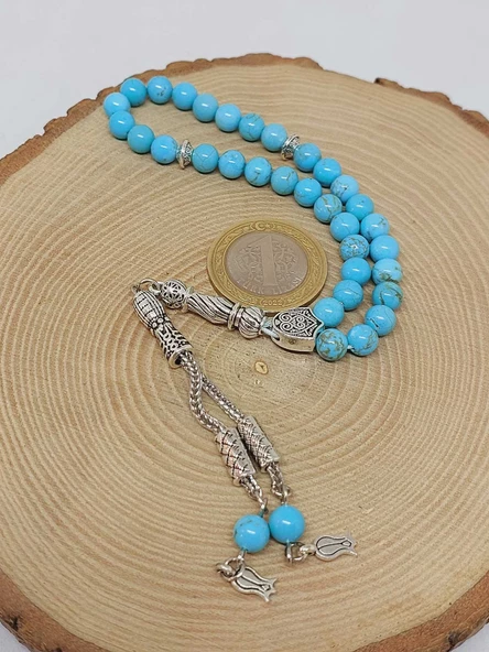 Turkuaz Taşı 33lük Tesbih 6mm (54350) - Resim 6