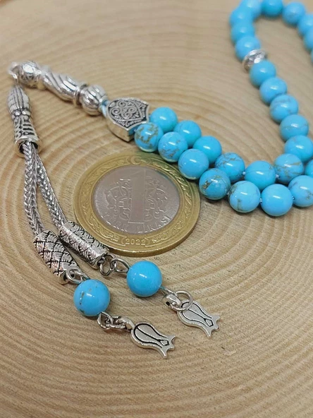 Turkuaz Taşı 33lük Tesbih 6mm (54350) - Resim 3