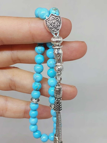 Turkuaz Taşı 33lük Tesbih 6mm (54350) - Resim 2