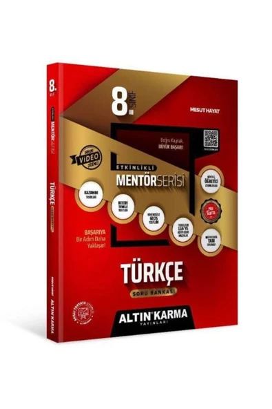 Altın Karma Yayınları 8.Sınıf Türkçe Mentör Etkinlikli Soru Bankası