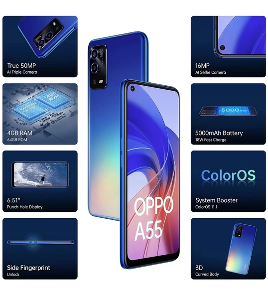 İkinciel Oppo A55 128 GB Siyah - 2