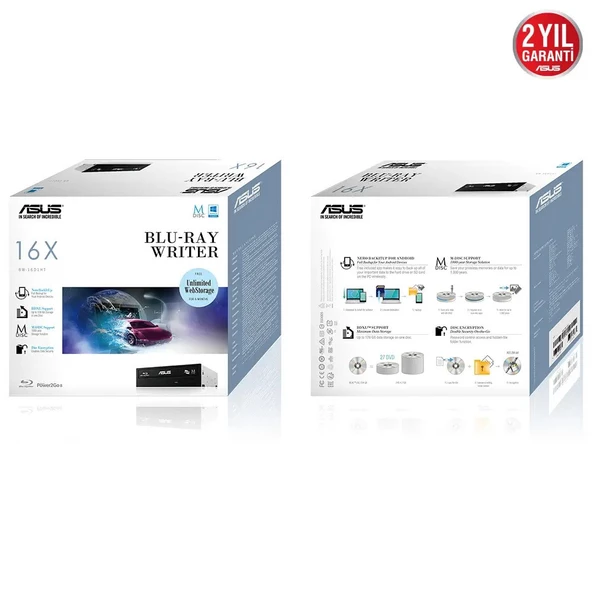 Asus BW-16D1HT Blu-ray DVD Yazıcı - 3