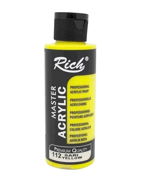 Rich Master Akrilik Boya Sarı 120ml