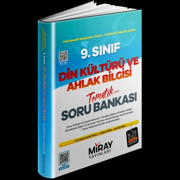 Miray 9. Sınıf Din Kültürü ve Ahlak Bilgisi Tematik Konu Özetli Soru Bankası