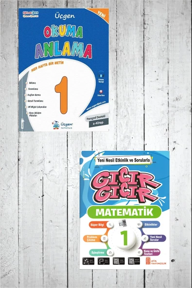1.Sınıf Okuma Anlama+Matematik Kitabı - Resim 2