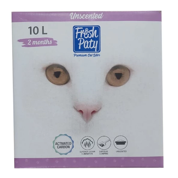 Fresh Paty Aktif Karbonlu Kokusuz Kedi Kumu 10 L