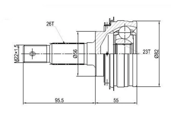 Aks Kafası Dış Corolla 1988-2002 - Resim 2