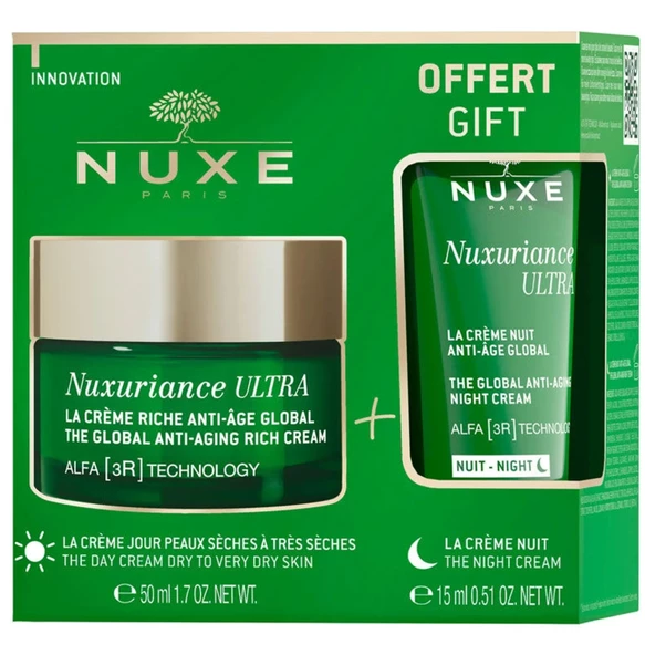 Nuxe Nuxuriance Ultra Anti Aging Rich Cream 50 ml + 15 ml Gece Kremi HEDİYE