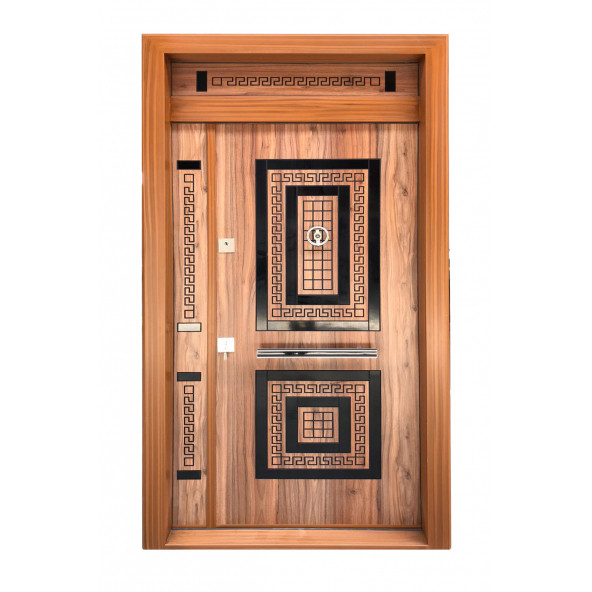 TEZ-0168 Eskitme Model Apartman Kapısı, Dış Mekan Çelik Kapı, Villa Kapısı
