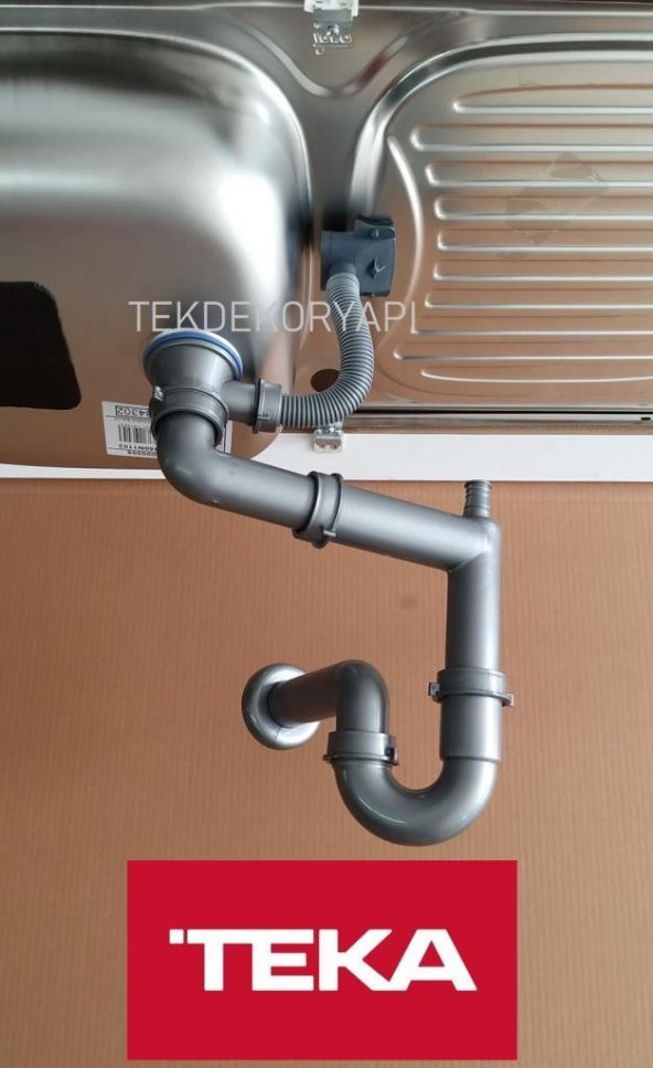 TEKDEKOR TEKA EBM 45 - İNFANT OD - GRAVİTY 45  EVYE ORJİNAL SİFON TAKIM UZATMALI