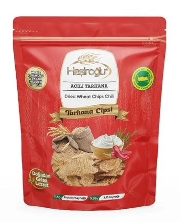 Haşiroğlu Acı Baharatlı Doğal Tarhana Cips 225 g e
