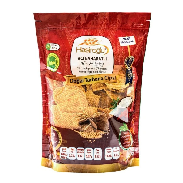 Haşiroğlu Acı Baharatlı Doğal Tarhana Cips 225 g ℮