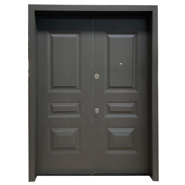 TEZ-0171 Statik Kasalı Kabartmalı Model Apartman Giriş Kapısı, Dış Mekan Kapısı, Villa Kapısı