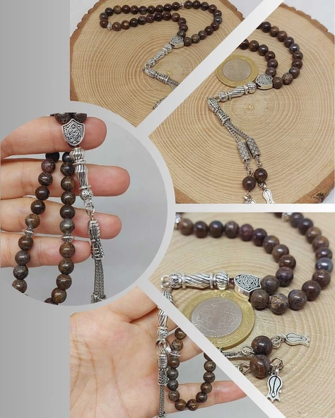 Bronzit Taşı 33lük Tesbih 6mm (3930) ürün görseli