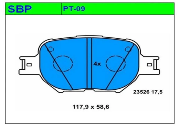 Ön Balata Corolla Verso 2002-2004 ürün görseli 1