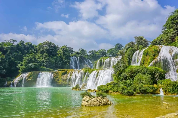 Nehir ve Şelale Manzaralı Duvar Kağıdı - Resim 7