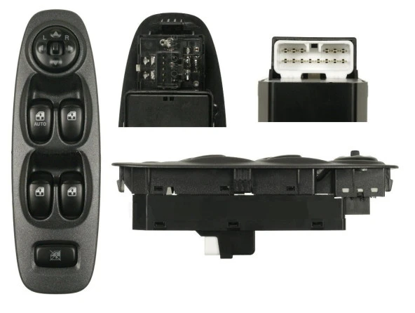 Cam Açma Düğmesi Ön Sol Accent 2003-2005 Ayna Ayarlı ürün görseli 1