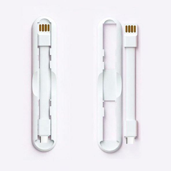 2in1 Usb Type C Mini Usb Şarj Ve Telefon Yüzük Tutucu Stand - 2