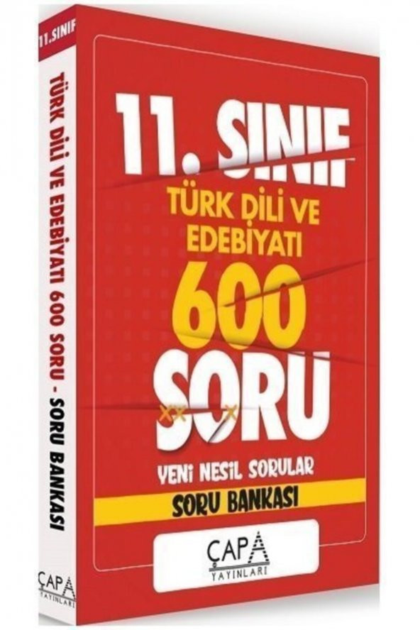 11.Sınıf Türk Dili Ve Edebiyatı Soru Bankası Çapa Yayınları+(DENEME HEDİYE)