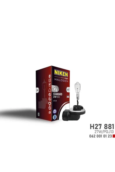 NIKEN H27W/2 881 27W HALOJEN AMPUL PGJ13 12V ürün görseli