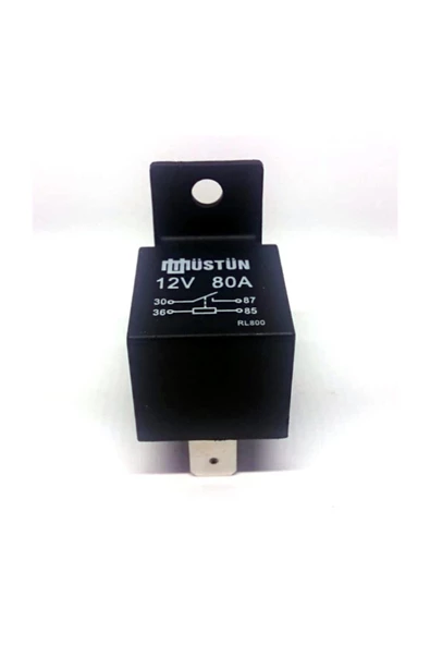 Mini Röle 12V 80A Güç Rölesi 4 Fişli Üstün Rl800
