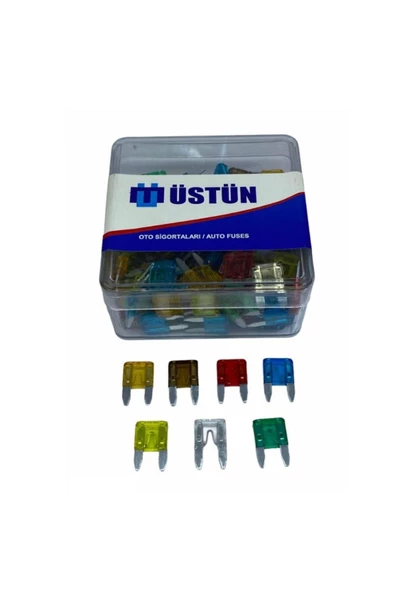 Mini Bıçak Sigorta Karışık (5 A*7.5 A*10 A*15 A*20 A*25 A*30 A) (100 Ad)
