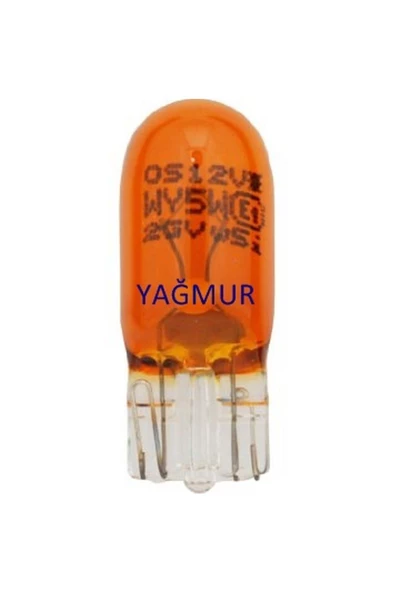 Turuncu Ampül 24v B.di?psi?z 5w 10 Adet Fi?yatidir ürün görseli