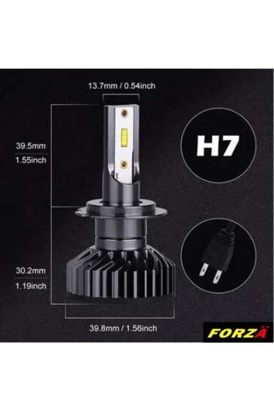 Ampul H7 Led Xenon Csp Tip Mini Led