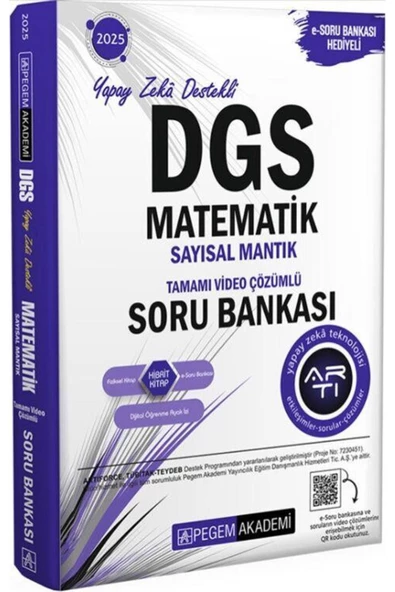 Pegem DGS Matematik Sayısal Mantık Tamamı Video Çözümlü Soru Bankası