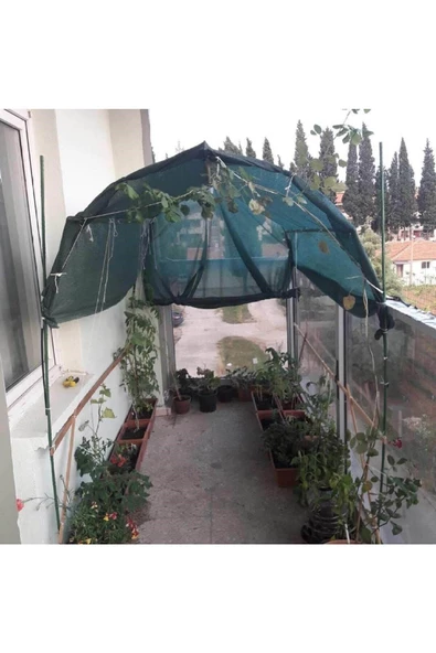 Turhan Çelik %75'lik Yeşil Gölgelik File - 150 Cm * 50 Metre - Branda - Çit Filesi - 5