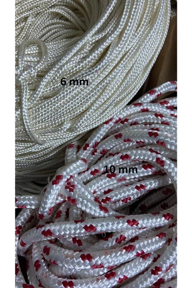 BDZ DERİ 30 Metre Iskota Halat Gemici Dağcı Denizci Ipi Polyester 10 (mm) - 4
