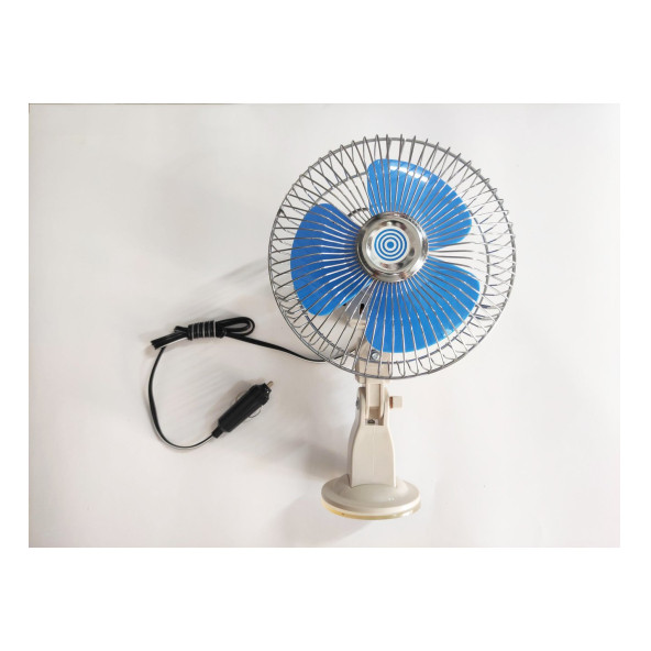 Araç İçi Oto Vantilatör Soğutucu Karavan otomobil 12 Volt 6 İnç 18 cm Vantuzlu - 3