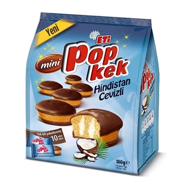 ETI POPKEK MINI HINDISTAN CEVIZLI 180gr